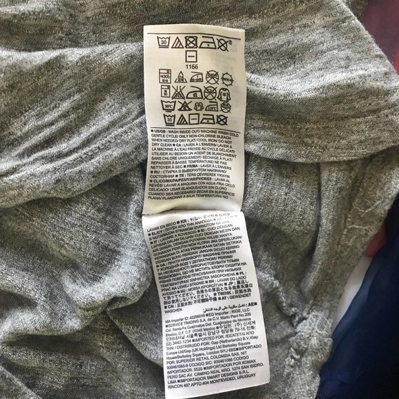 BANANA REPUBLIC Rain Go Away T Shirt Heather Grey Women's Medium - Picture 6 of 8